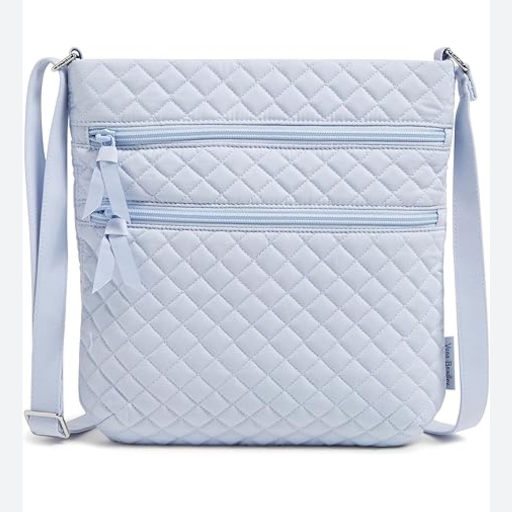 Vera Bradley Blue Quilted Crossbody Bag with Adjustable Strap